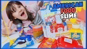'American Food Slime! Slime che sembra cibo americano!'