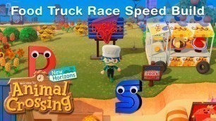 'Food Truck Race Speed Build | Animal Crossing New Horizons | Speed Build'