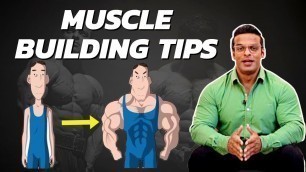 'Muscle Building Tips For Beginners | Best Bodybuilding Tips | Yatinder Singh'