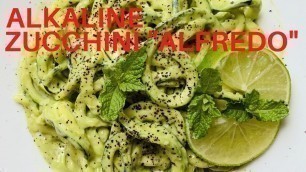'Alkaline Diet Recipes - Zucchini \"Alfredo\" (Dr. Sebi)'