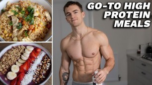 'My Simple Go-To High Protein Meals (for building muscle) **4 Ideas**'