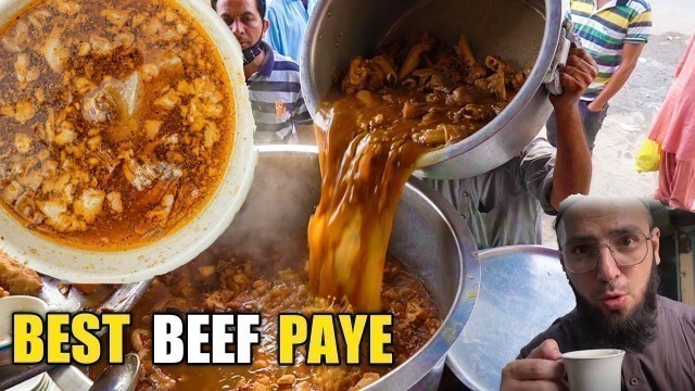 'Best Bong Paye Nashta in Lahore | Best Street Food of Pakistan | Shakeel Bong Paye'