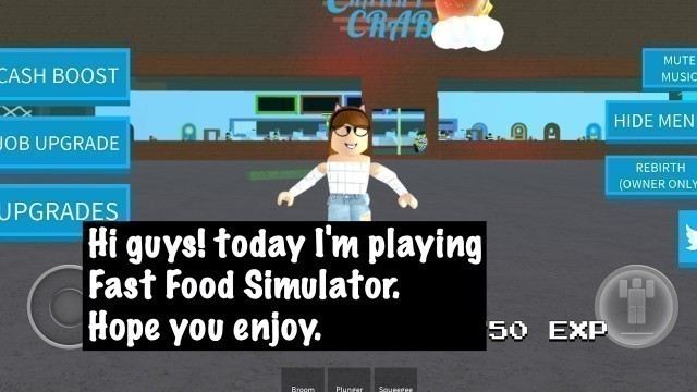 'Roblox Fast Food Simulator- I GOT THE DELIVERY GUY JOB!! // GigiVlogs YT'