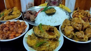 'Massive Spicy Indian Food Eating Mukbang ASMR Real Sound by DP Eats - Indian Lunch Eating Show'
