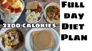 'Full day Meal plan - 2200 calories| Lean Muscle Building'
