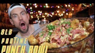 'BIGGEST POUTINE PUNCH BOWL | Leopold\'s Tavern | Man Vs Food | Kelowna BC | Food Challenge | SHAW'