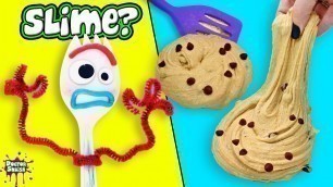 'SLIME Baking With Forky! Chocolate Chip Cookie Slime!'