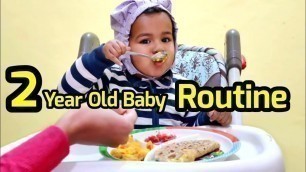 '2 year baby evening routine / 2 year baby food ideas / Paneer Paratha for baby & kesar milk'