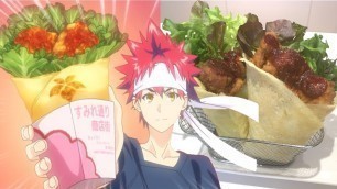 'ANIME FOOD | 食戟之靈 How to make Chicken Karaage (Japanese Fried Chicken) from Food Wars | 炸雞塊捲'