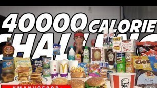 '40000 CALORIE CHALLENGE - Oltre I Limiti - Cheat Day ITA | MAN VS FOOD'