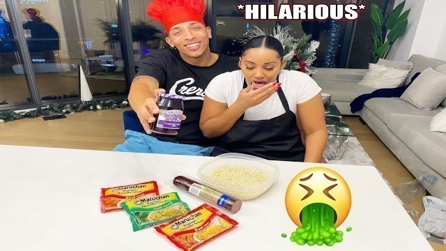 'TEACHING MY FIANCE HOW TO COOK PRISON FOOD! *SWEET & SOUR FRIED RICE*/VLOGMAS DAY 4'