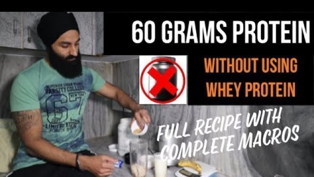 '60 GRAMS PROTEIN MUSCLE BUILDING SMOOTHIE | Post workout High Protein shake Recipe'