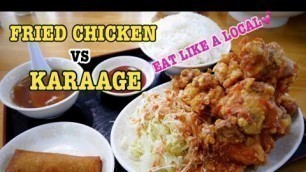 'ARE YOU SURE YOU HAD REAL KARAAGE? Good Eats in Okinawa! BEST Fried Chicken at Yuuraku 沖縄食堂宜野湾市悠楽'