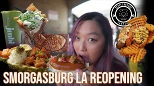 'SMORGASBURG LA REOPENING ft. SEOUL SAUSAGE (GREAT FOOD TRUCK RACE) | LOS ANGELES'