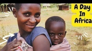 'A Day In An African Village_African Village Life_Cooking most common African Food#africanfood#kenya'