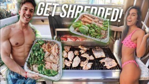 'HOW TO MEAL PREP TO GAIN MUSCLE FOR ONE WEEK IN ONE HOUR! *EASY MEAL PREP* | SHRED SERIES EP. 2'