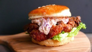 'Crispy Chicken Burger | Karaage Burger | Japanese Recipe | wa\'s Kitchen'