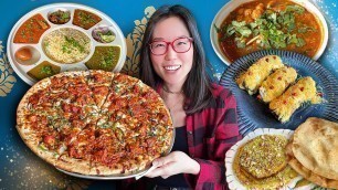 'INDIAN PIZZA, Butter Chicken, Thali, Pancakes & More! INDIAN FOOD TOUR in Greater Seattle (Part 3)'