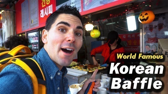 'Eating the Baffle From Netflix Street Food - Seoul, South Korea.'