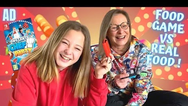 'FOOD GAME vs REAL FOOD Challenge - Lili vs Oepop (mère contre fille)'