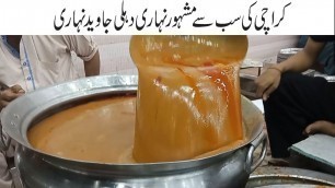 'Most Famous Javed Nehari | Street Food Of Karachi | Nalli Maghaz Nehari | Best Street Food'