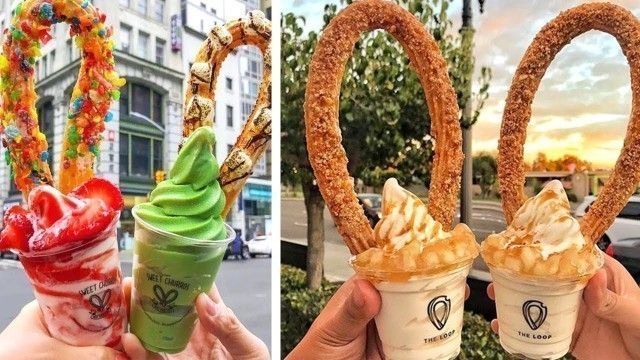 'So Yummy Soft Serve Ice Cream With Churros | Best Of Street Food'