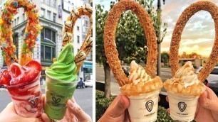 'So Yummy Soft Serve Ice Cream With Churros | Best Of Street Food'