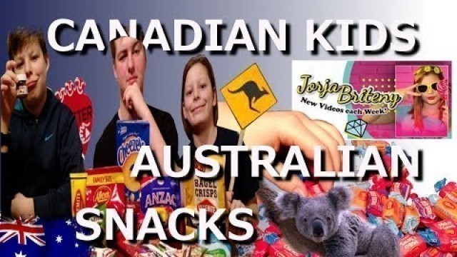 'Australian Food Swap with JorjaBriteny/ Aussie Snacks/ Taste Test Snack Review'