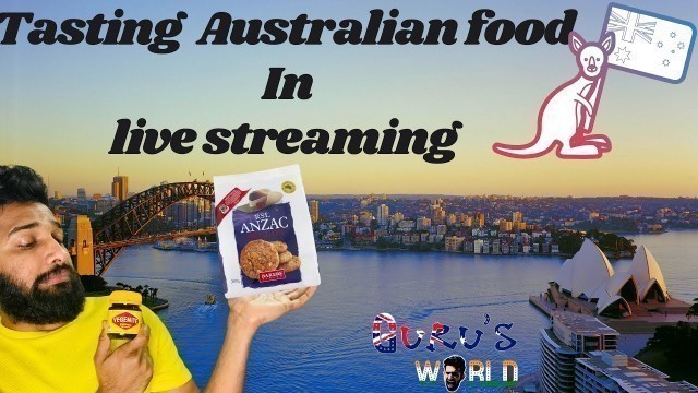 'TASTING  AUSTRALIAN FOOD IN LIVE STREAMING  | GURU’S WORLD | TELUGU  VOLGS | INTERNATIONAL STUDENT |'