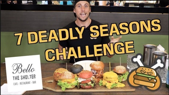 'Aussie Guy Eats 7 MASSIVE Burgers | Australian Food Challenge'