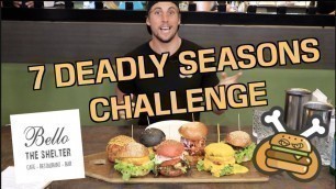 'Aussie Guy Eats 7 MASSIVE Burgers | Australian Food Challenge'
