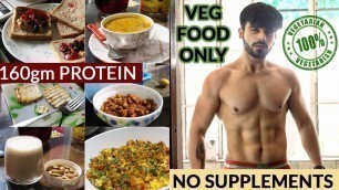 'Full Day of Eating Vegetarian for Fat Loss/Muscle Building| No Whey Needed'