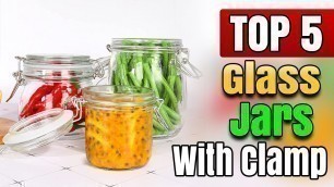 'Best Glass Jars With Clamp Lids for Kitchen, Wide Mouth Mason Jars Airtight Leak Proof Canning'
