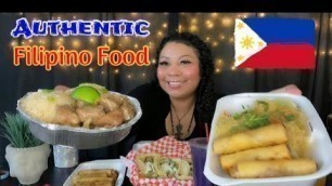 'Trying AUTHENTIC FILIPINO COMFORT FOOD Salamat Philippines 