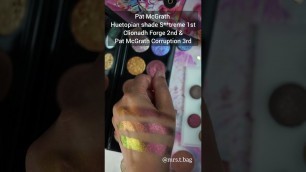 'Pat McGrath Huetopian multichrome with Clionadh Forge & Corruption (Sublime palette) #shorts'