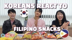 'KOREANS REACT TO FILIPINO SNACKS ft. Jaewon Kim (김재원), Big Boss (김요한), Jessie (제씨) [ENG SUB]'
