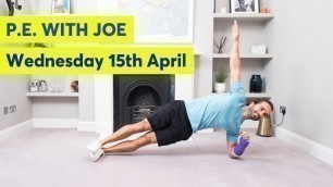 'PE With Joe | Wednesday 15th April'