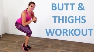 '5 Minute Standing Butt & Thighs Workout – How to Get a Bigger Butt – Lift and Toning Exercises'