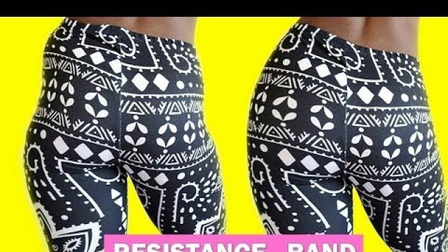 'HIP DIPS RESISTANCE BAND WORKOUT | Side Butt Workout w/ Exercise Band for Wider Hips at Home'