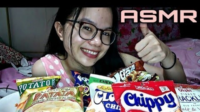 'ASMR | FILIPINO JUNK FOOD MUKBANG ( Mukbulong Eating Show )'