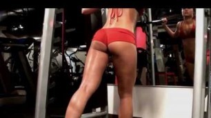 'Sexy Butt Exercise in Gym with Rack! THIS WORKS THE BOOTY!!'