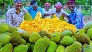 'JACKFRUIT CUTTING & EATING | Jackfruit Recipe Cooking In Village | Jackfruit Paniyaram Recipe'