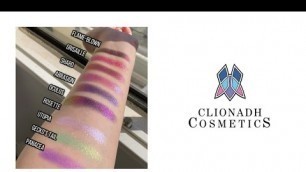 '[Swatches] Clionadh Cosmetics Stained Glass Duochrome Multichrome Eyeshadows 美到令人窒息的折射颜色眼影试色'