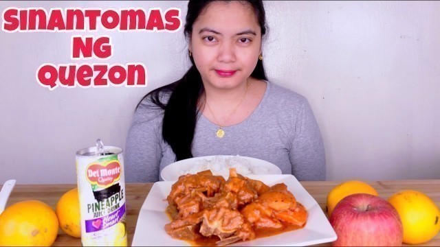 'SINANTOMAS NG QUEZON MUKBANG | KALDERETA | FILIPINO FOOD MUKBANG | MUKBANG PH'