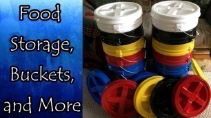 'Food Storage, Buckets, and More'