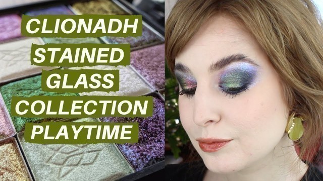 'MAKEUP PLAYTIME WITH CLIONADH STAINED GLASS EYESHADOWS | Hannah Louise Poston | MY BEAUTY BUDGET'