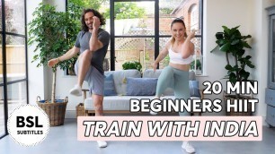 'Train with India | 20 min Beginners HIIT with Joe'