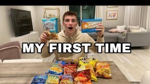 'AMERICAN TRIES FILIPINO SNACKS(JUNK FOOD)-BrysonVlogz'