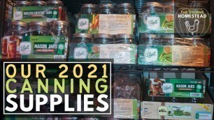 'How we store our Canning Lids and Jars & Where we get them? | Favorite Jar Size | 2021'