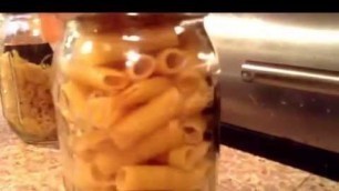 'Food that I store in mason jars.'